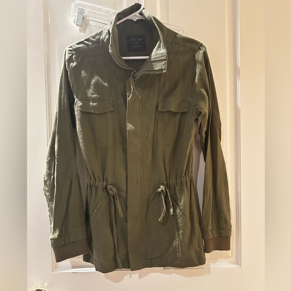 Love Tree Khaki Green Jacket